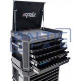 Įrankių vežimėlis su viršutine dėže ir 16 stalčių, SPtools Tech series