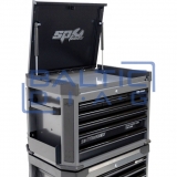 Įrankių vežimėlis su viršutine dėže ir 16 stalčių, SPtools Tech series