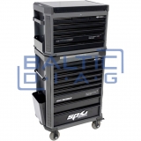 Tool trolley with top box and 16 drawers, SPtools Tech series