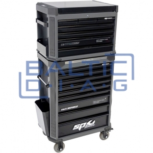 Tool trolley with top box and 16 drawers, SPtools Tech series