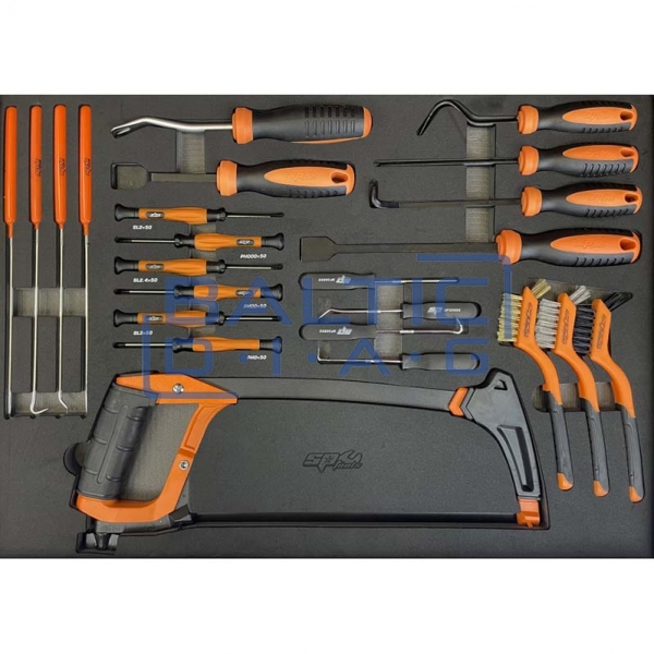 Tool trolley with 7 drawers and 233 pcs. tools SP Tools Custom Series