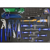 Įrankių vežimėlis su 233 vnt. įrankių 7 stalčiuose SP Tools Custom Series Įrankių vežimėlis su 233 vnt. įrankių 7 stalčiuose SP Tools Custom Series