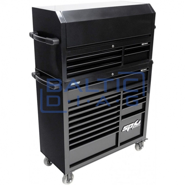Tool trolley with 14 drawers and an additional 5 upright cabinet SPtools Custom series