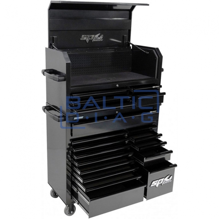 Tool trolley with 14 drawers and an additional 5 upright cabinet SPtools Custom series