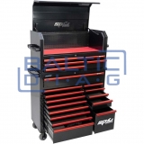 Įrankių vežimėlis su 14 stalčių bei papildoma 5 stačių spintele SPtools Custom series