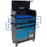 Tool trolley with 14 drawers and an additional 5 upright cabinet SPtools Custom series