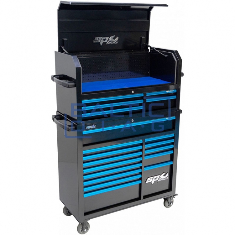 Tool trolley with 14 drawers and an additional 5 upright cabinet SPtools Custom series