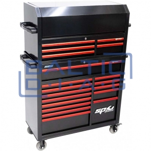 Įrankių vežimėlis su 14 stalčių bei papildoma 5 stačių spintele SPtools Custom series