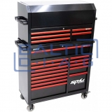Įrankių vežimėlis su 14 stalčių bei papildoma 5 stačių spintele SPtools Custom series