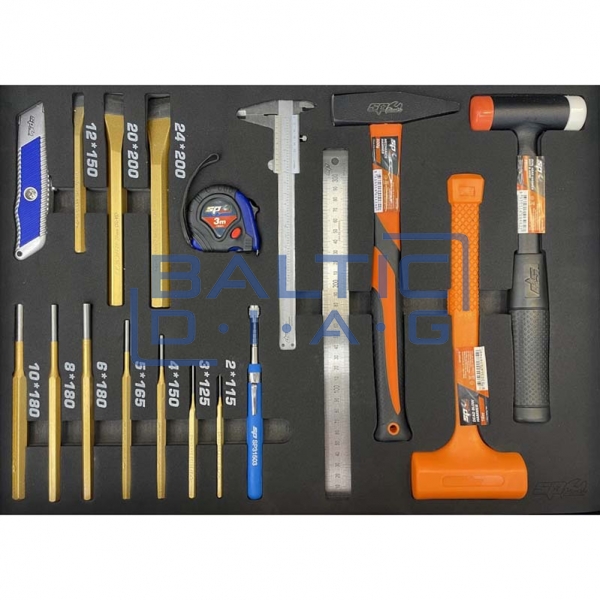 Tool trolley with 14 drawers and 425 tools SP Tools Custom Series