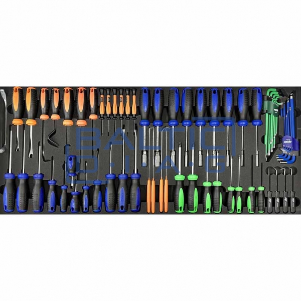 Tool trolley with 14 drawers and 425 tools SP Tools Custom Series