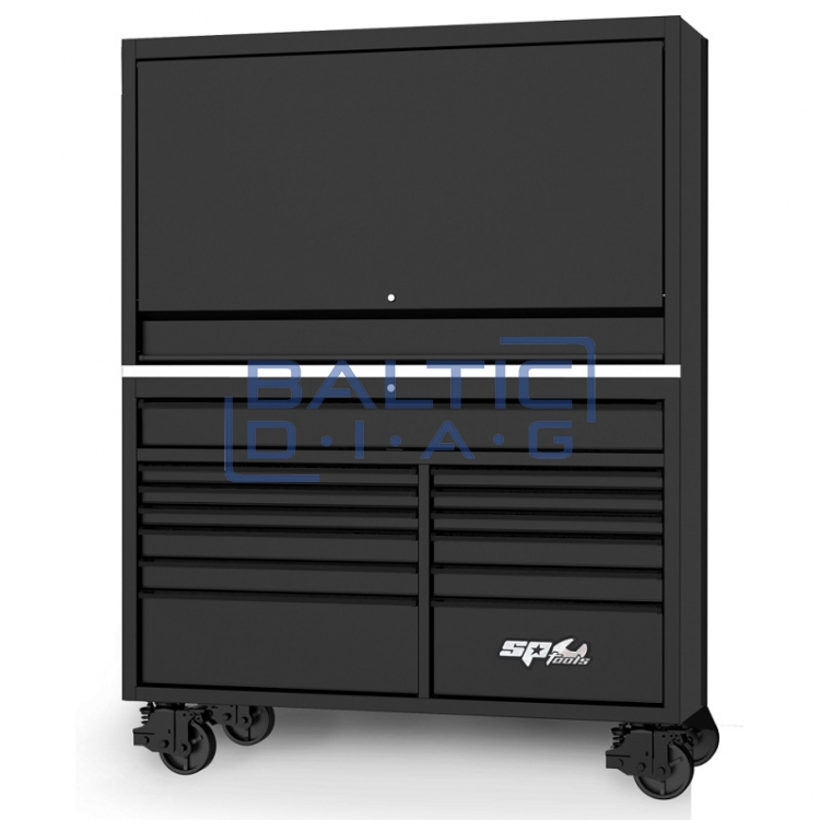 Mobile workbench with 13 drawers and a wide tool cabinet SPtools USA Sumo series