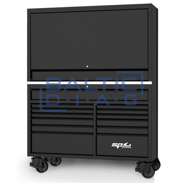 Mobile workbench with 13 drawers and a wide tool cabinet SPtools USA Sumo series