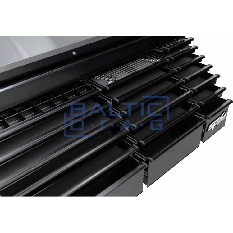 Mobilus darbastalis su 21 stalčiumi ir plieniniu darbastaliu SPtools USA Sumo series