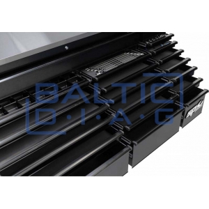 Mobilus darbastalis su 21 stalčiumi ir plieniniu darbastaliu SPtools USA Sumo series