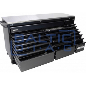 Mobile workbench with 21 drawers and steel workbench SPtools USA Sumo series