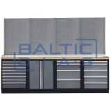 Профессиональный стационарный верстак Backing panel