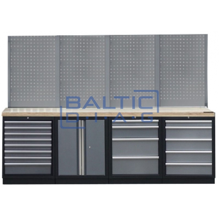 Профессиональный стационарный верстак Backing panel
