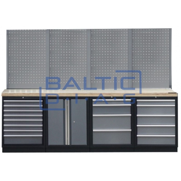 Профессиональный стационарный верстак Backing panel