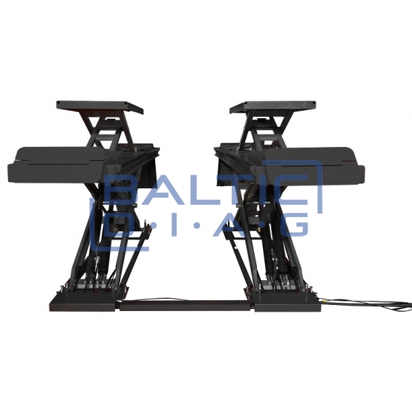 Ultra-low profile scissor lift with integrated secondary lift BD640WAF