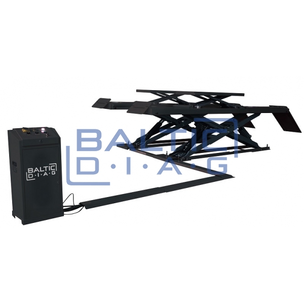 Ultra-low profile scissor lift with integrated secondary lift BD640WAF