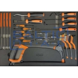 Tool trolley with 9 drawers and 381 pcs. tools SPtools Tech series