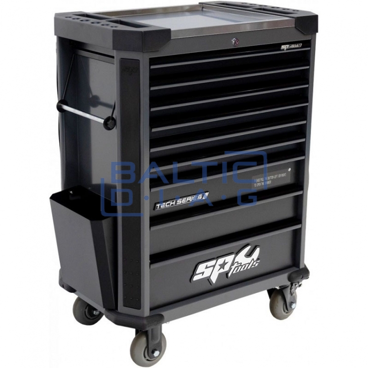 Tool trolley with 9 drawers and 381 pcs. tools SP Tools Tech Series