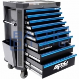 Tool trolley with 9 drawers and 381 pcs. tools SPtools Tech series