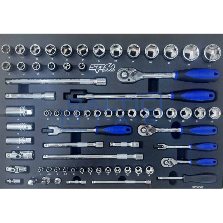 Įrankių vėžimėlis su 7 stalčiais ir 334 vnt. įrankiais SP Tools Custom Series
