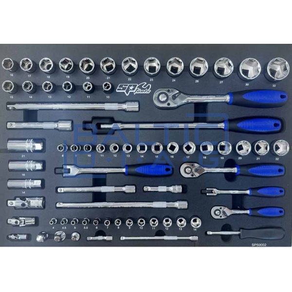 Tool trolley with 7 drawers and 334 tools SP Tools Custom Series