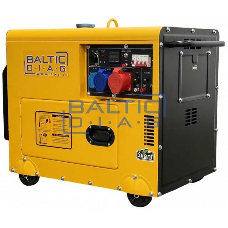 Mobilus dyzelinis generatorius BD9500SE, 7 kW