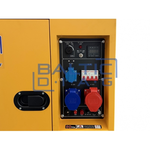 Mobilus dyzelinis generatorius BD12500SE, 9,5 kW