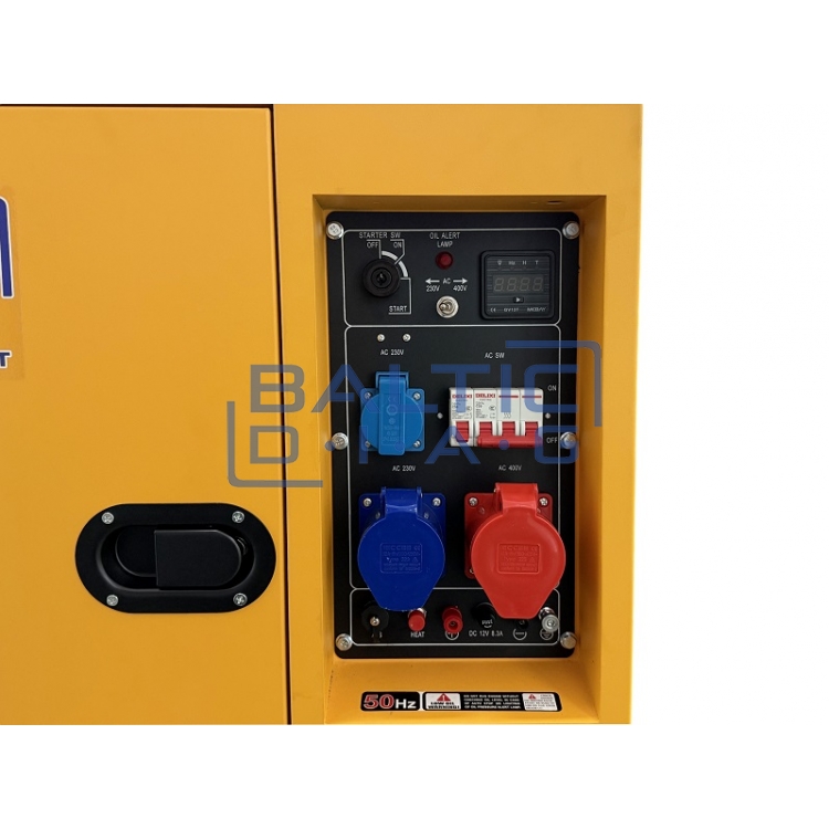 Mobilus dyzelinis generatorius BD12500SE, 9,5 kW