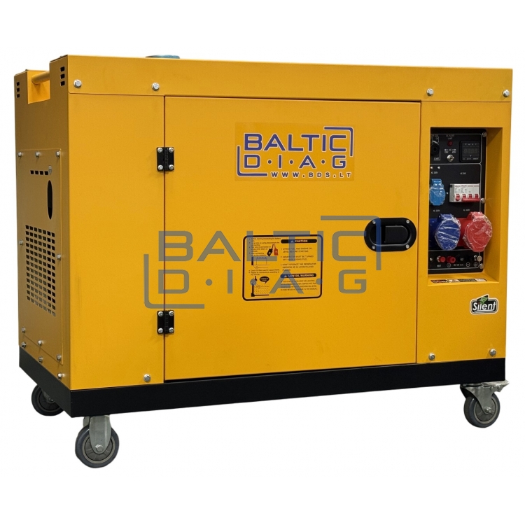 Mobile diesel generator BD12500SE, 9.5 kW