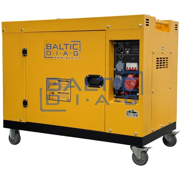 Mobilus dyzelinis generatorius BD12500SE, 9,5 kW