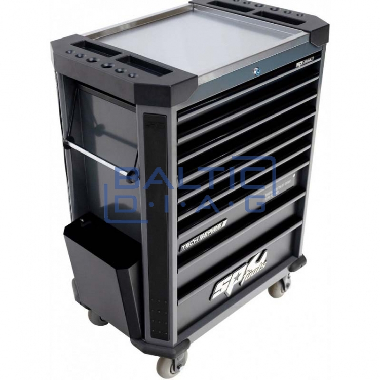 Tool trolley with 9 drawers and 387 tools SP Tools Tech Series
