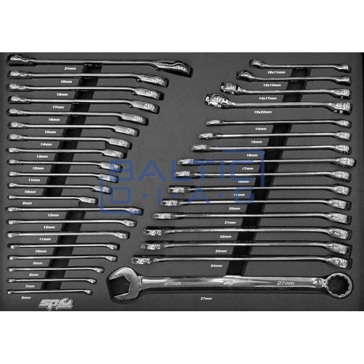Tool trolley with 9 drawers and 387 tools SP Tools Tech Series