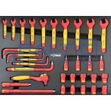 Įrankių vežimėlis elektromobilių remontui su 9 stalčiais, 199 vnt. įrankiais ir kompiuterio stovu SP Tools Tech Series