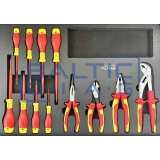 Tool trolley for electric vehicle servicing with 9 drawers, 199 tools, and laptop stand SP Tools Tech Series