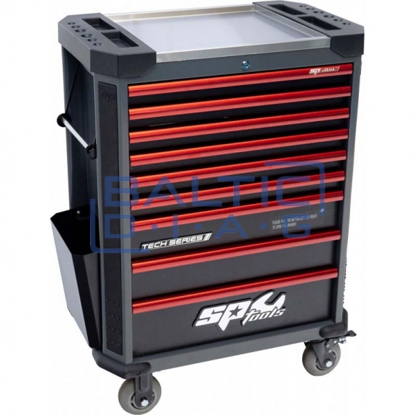 Tool trolley with 9 drawers and 433 tools SP Tools Tech Series