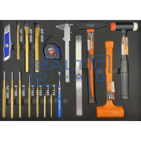 Tool trolley with 9 drawers and 433 tools SP Tools Tech Series
