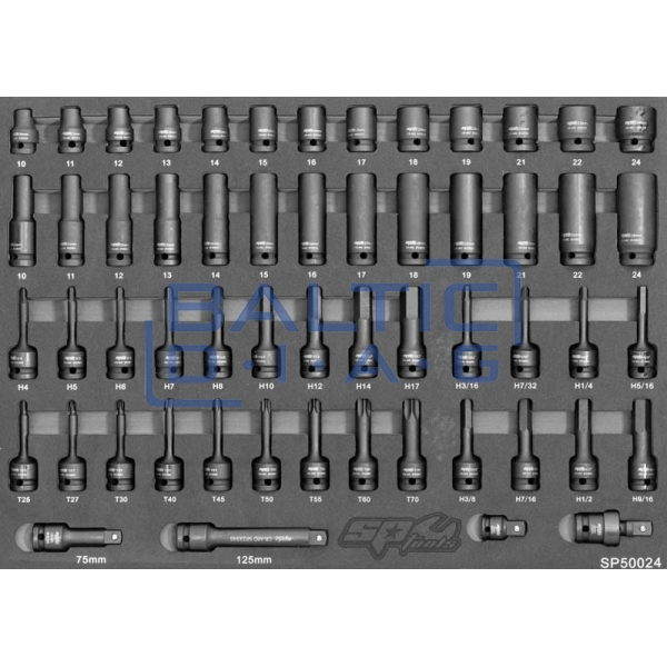 Tool trolley with 9 drawers and 433 tools SP Tools Tech Series