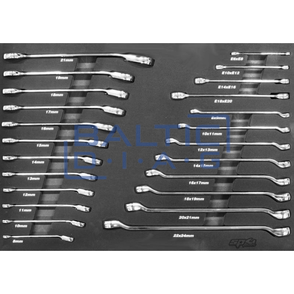 Tool trolley with 9 drawers and 433 tools SP Tools Tech Series