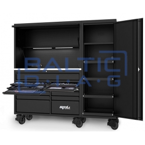 Mobilus darbastalių komplektas su 13 stalčių ir dviem spintelėmis SPtools USA Sumo series
