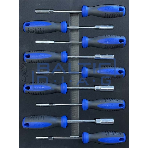 Įrankių vežimėlis su 13 stalčių ir 470 vnt. įrankiais SP Tools Tech Series