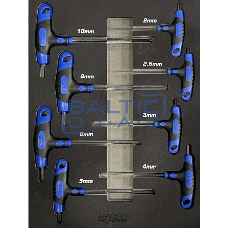Įrankių vežimėlis su 13 stalčių ir 470 vnt. įrankiais SP Tools Tech Series