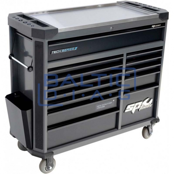 Tool trolley with 13 drawers and 411 tools SP Tools Tech Series