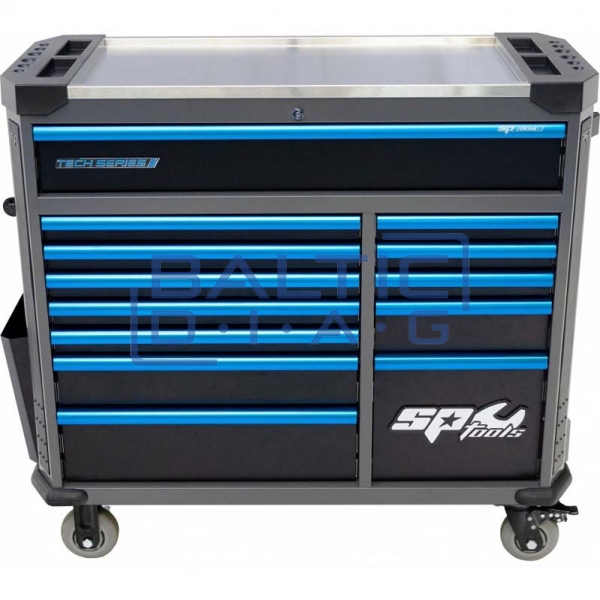 Tool trolley with 13 drawers and 411 tools SP Tools Tech Series