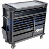 Įrankių vežimėlis su 13 stalčių ir 411 vnt. įrankiais SP Tools Tech Series Įrankių vežimėlis su 13 stalčių ir 411 vnt. įrankiais SP Tools Tech Series