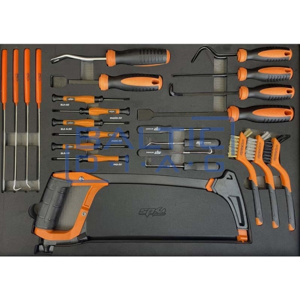 Tool trolley with 13 drawers and 411 tools SP Tools Tech Series